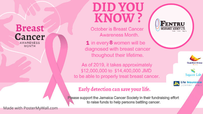 Breast Cancer Awareness Digital Display Templ | PosterMyWall