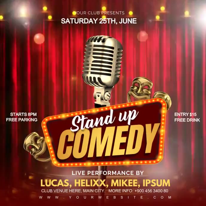 stand up comedy PosterMyWall
