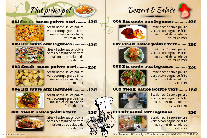 Resto-441 Poster template