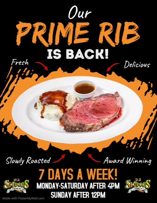 Prime Rib Promo | PosterMyWall