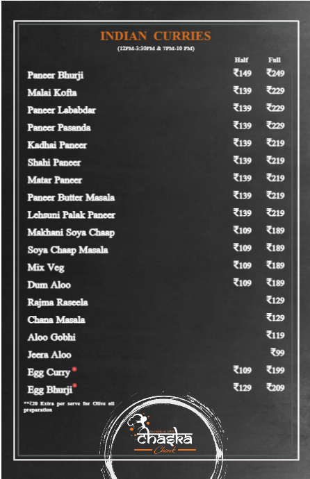 Copy of Copy of Curries Menu | PosterMyWall