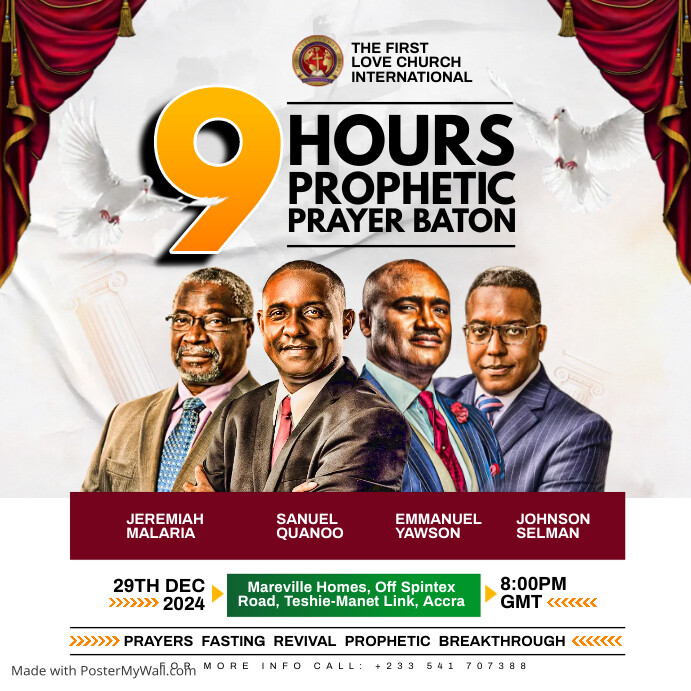 Prayer and Fasting Church Flyer Template