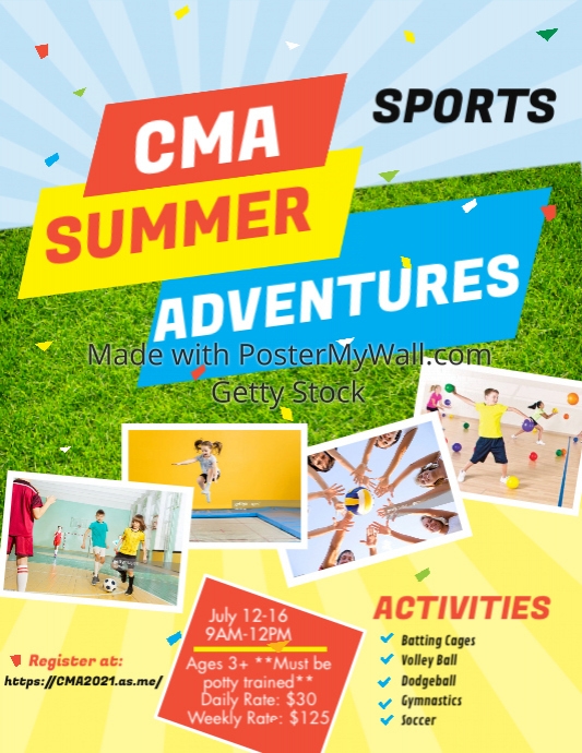 Copy of Copy of Kids Summer Camp Flyer | PosterMyWall