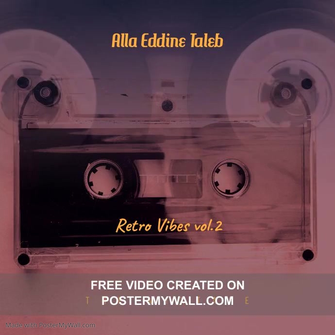 Copy of Video Retro Vibes Cassette CD Cover Music | PosterMyWall