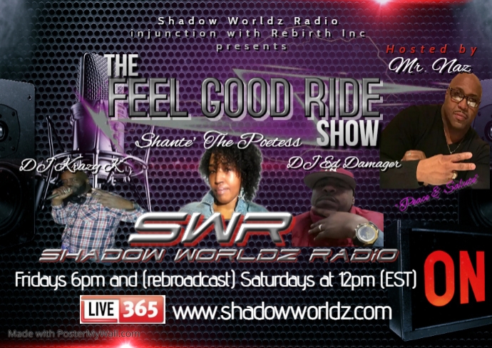 The Feel Good Ride Show Official Poster | PosterMyWall