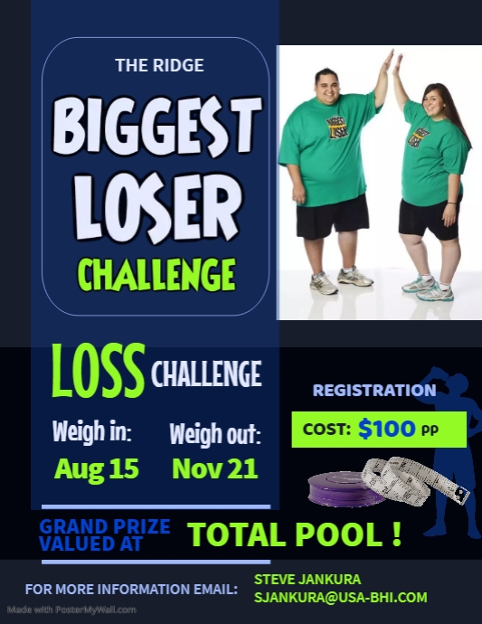 The Biggest Loser Challenge Flyer PosterMyWall the-biggest-loser-challenge-flyer-postermywall
