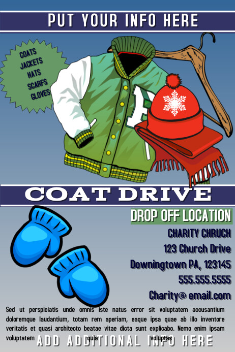 coat drive Template | PosterMyWall