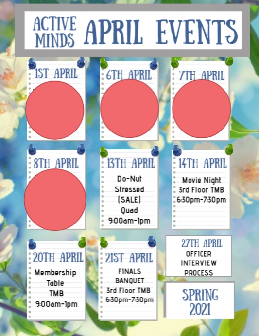 Copy of Copy of Spring Events Poster Template | PosterMyWall