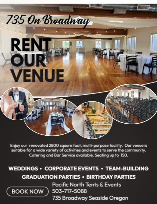 venue for rent | PosterMyWall