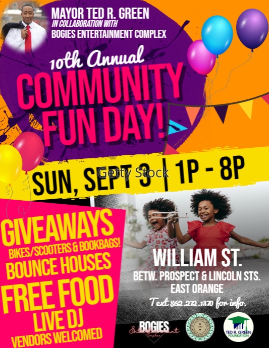 Community Fun Day Sign Fun Day Flyer | PosterMyWall