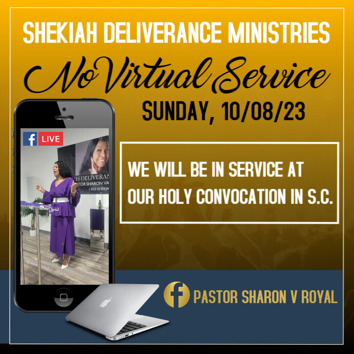 Copy of No Virtual Service | PosterMyWall