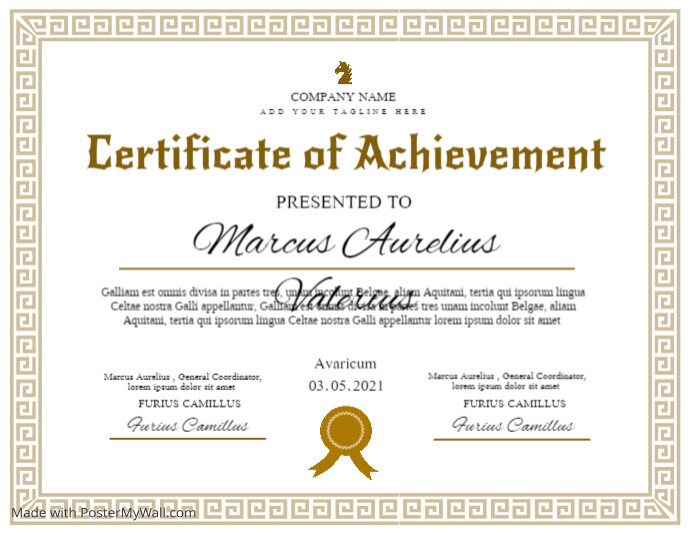 certificate of achievement award diploma cert