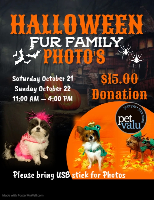 Copy of Halloween Dogs Costume Party Flyer Template | PosterMyWall