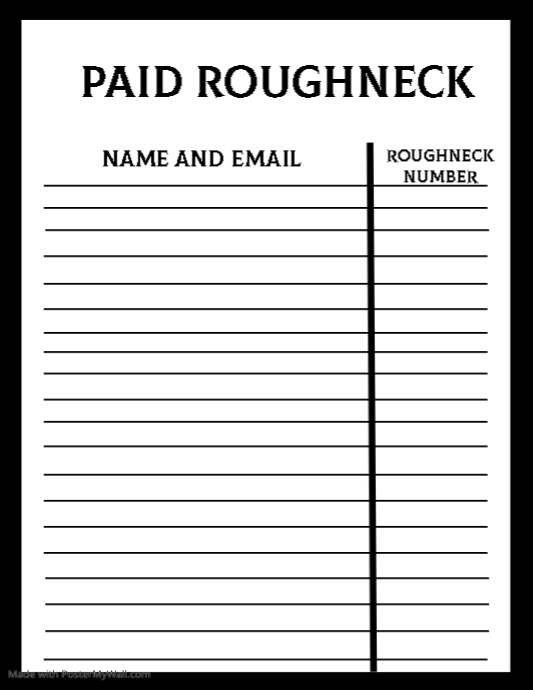 Sign Up Sheet Template | PosterMyWall
