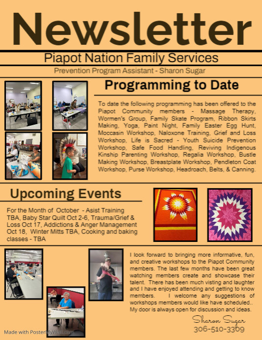 Newsletter Poster Template Flyer (US Letter)