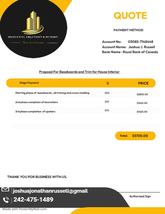 Stage Installment Copy of stage payment | PosterMyWall