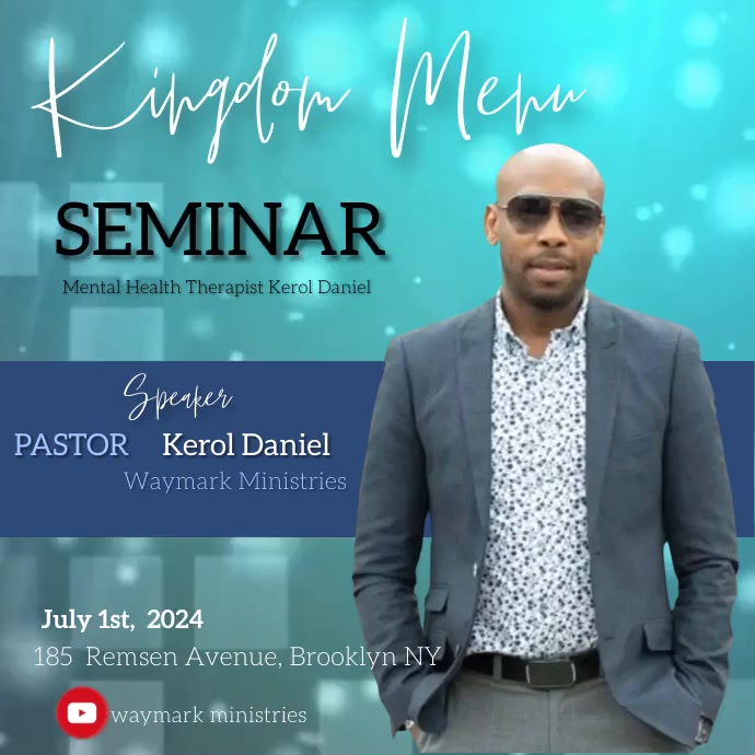 CHURCH MEN'S SEMINAR CONFERENCE EVENT | PosterMyWall