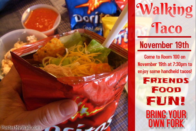 Walking Taco PosterMyWall
