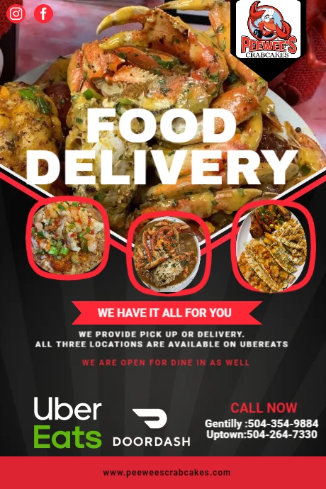 Copy of Food Delivery Free Delivery Service Poster | PosterMyWall