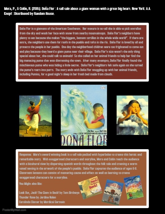Dona Flor: A Tell About a Giant Woman with a Great Big Heart Flyer (US Letter) template
