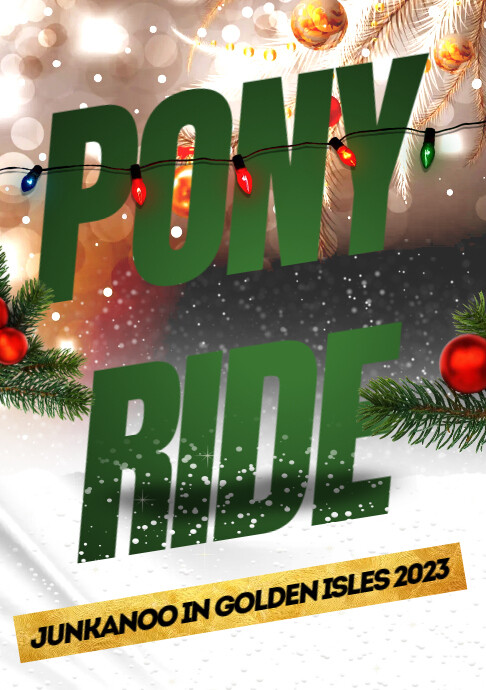 Copy of Sign for pony ride | PosterMyWall