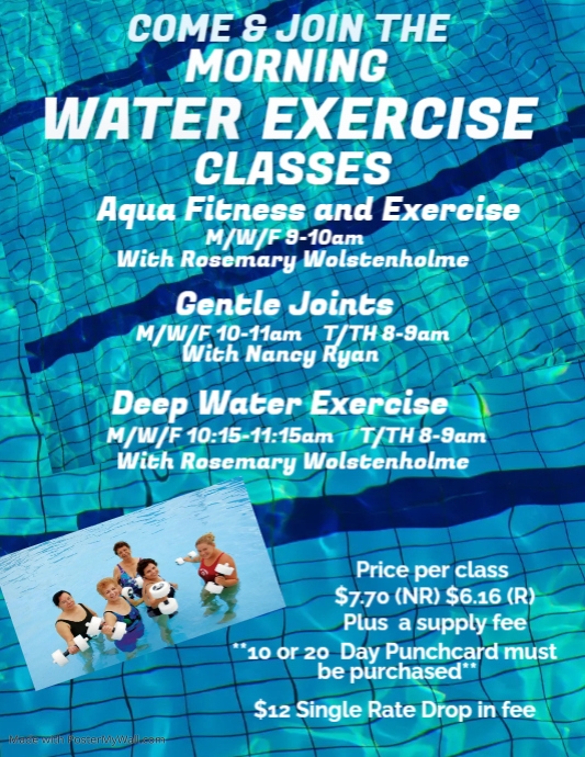 Morning WATER Class PosterMyWall