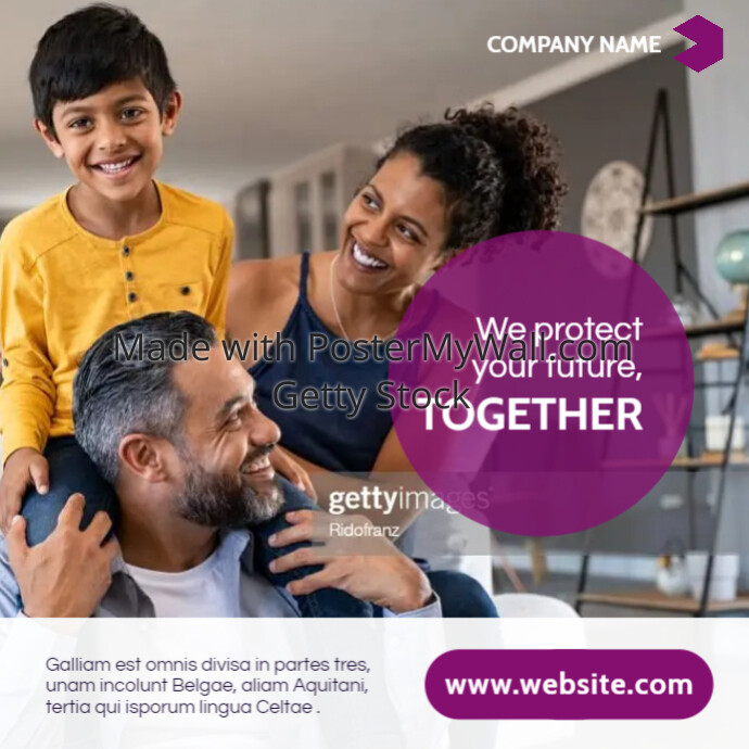 modern minimal insurance instagram post banne