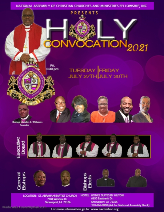 Holy Gathering/Convocation Flyer (US Letter) template