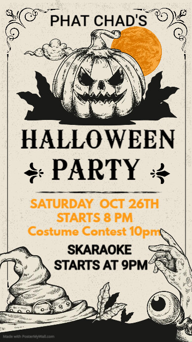 halloween party invitation | PosterMyWall