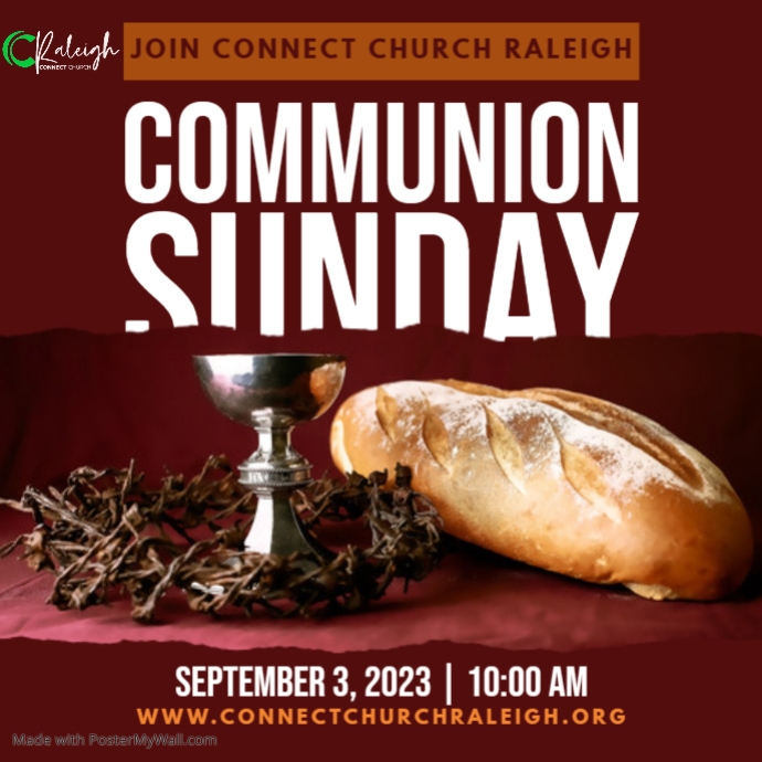 Copy of Holy Communion Sunday Church Event | PosterMyWall