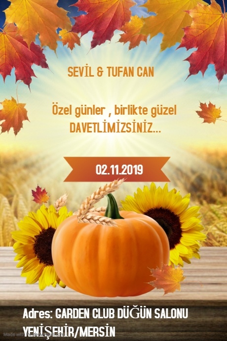 Fall/Autumn Poster template