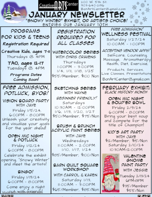 January Newsletter Ideas Copy of January Newsletter | PosterMyWall