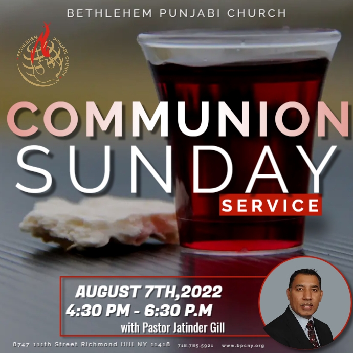 Copy of Communion service | PosterMyWall