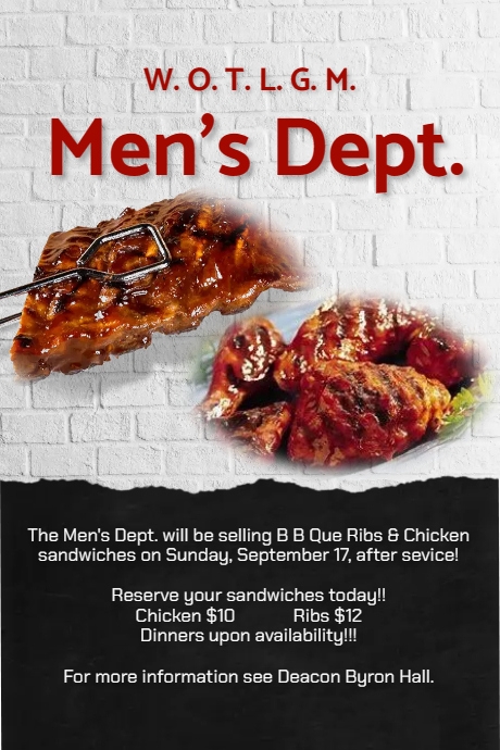 Che Rib Poster Copy of Ribs and chix Flyer | PosterMyWall
