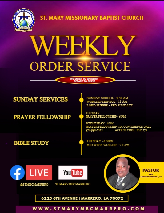 Copy of WEEKLY SERVICE | PosterMyWall