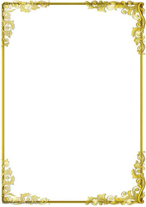 Gold Frame PosterMyWall
