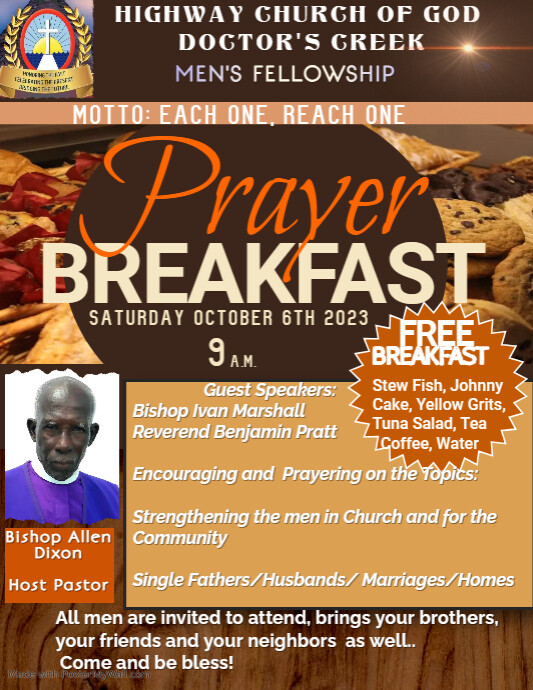 Prayer Breakfast Flyer PosterMyWall