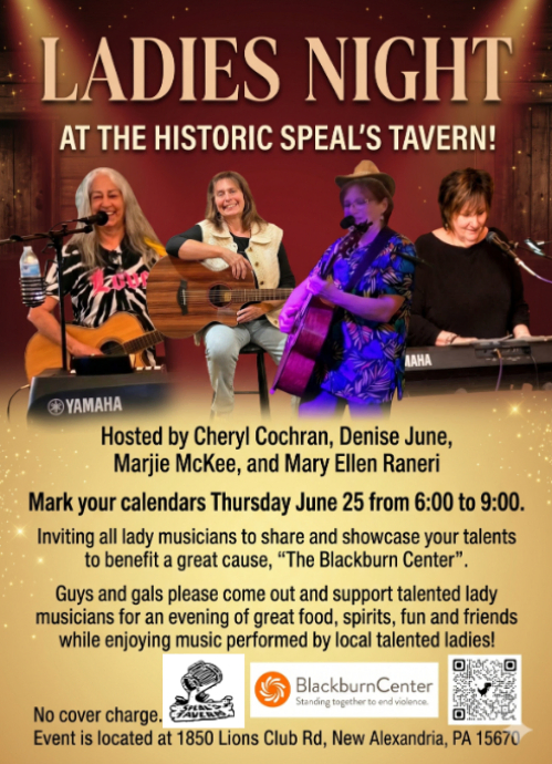 Ladie's Night Open Mic Benefit at the Historic Speal's Tavern