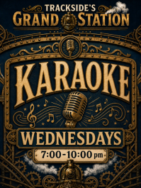 Karaoke at Trackside's Grand Station