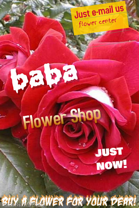 Baba Flower Copy of BABA FLOWER SHOP | PosterMyWall