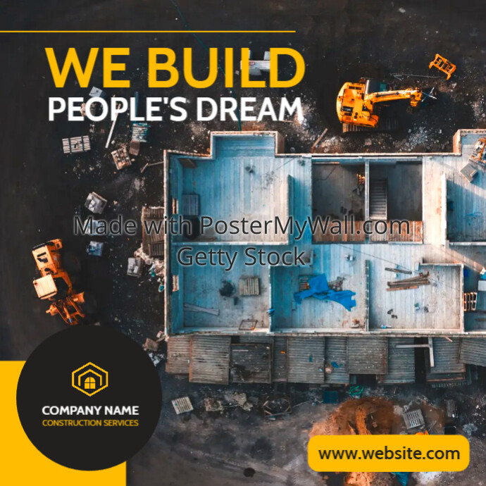 minimal construction company instagram post m