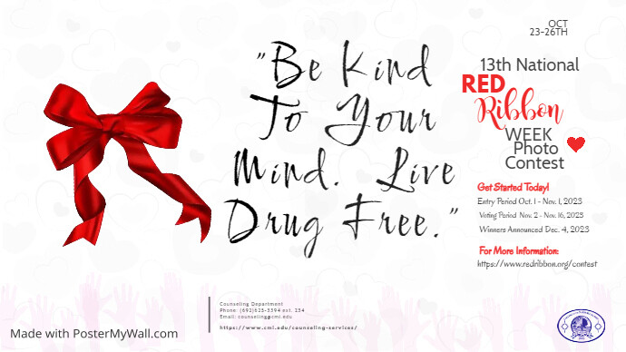 Copy of Red Ribbon week Flyer Design Template (1) | PosterMyWall