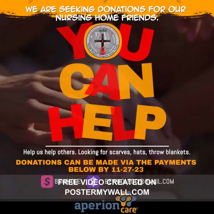 Copy of Donation Drive Square Video | PosterMyWall