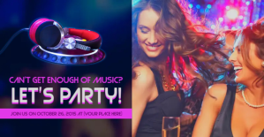 Dance Party Facebook Ad Template