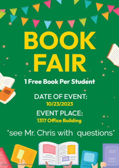 Book Fair Flyer Template PosterMyWall