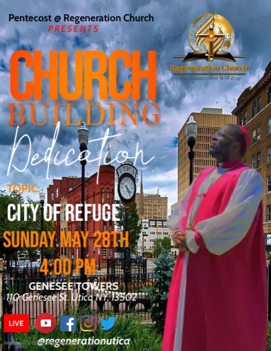 Church building fundraiser PosterMyWall