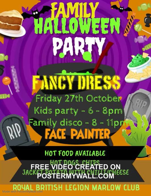 Copy of Copy of Halloween Potluck PosterMyWall