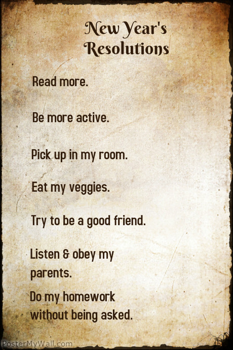 New Year Resolutions | PosterMyWall