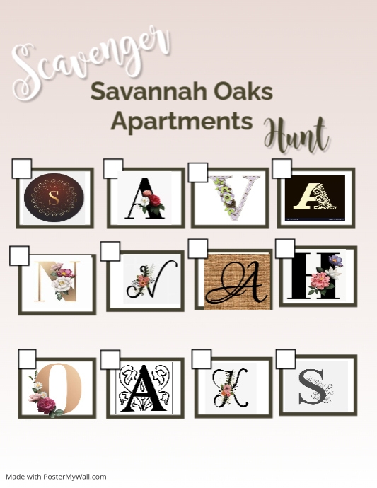 Scavenger Hunt PosterMyWall
