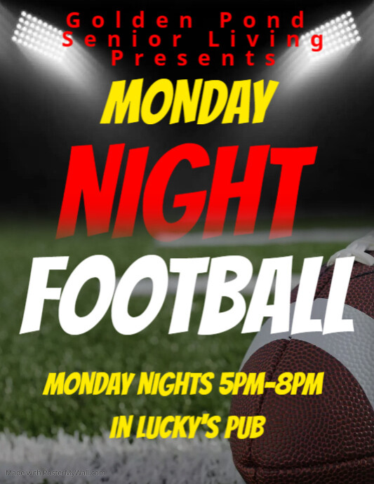 monday night football ad PosterMyWall